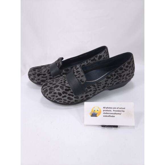 Dansko Oksana Calf Hair Slip On Casual Loafer Shoe Womens Size 7 37 Black - Picture 1 of 9